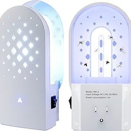 Lulu Home - Flying Insect Trap Indoor, Plug-in Light Catcher with 5 Reversible Sticky Pads, 365nm Wavelength Attracts Mosquitoes, Moths,-image-9