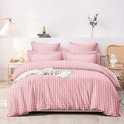 Glace Cotton 210 TC Single Bed Size Duvet Cover/Quilt Cover/Rajai Cover/Blanket Cover with Zipper (60x90 Inches,Pink)-11