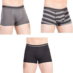 Men 95% Cotton, 5% Spandex Trunks (Pack of 3) (RB-M-Brief-S-BlackSet_Multicolored_M)-8