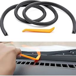 Car Dash Board Wind Shield Sound, Odour, Smell, Horn, Noise, Vibration Proof Sealing Strips Stickers (1.6M, Pack of 1) Rubber Gap Seal U Type Insulation (5 Years Warranty) - with applicator Tools (1)-30