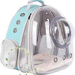 Clear Cat Bubble Backpack, Space Capsule Astronaut Window with Front Extension Bookbag to Carry Transport Pet Carrier Backpack for Cat Small Puppy Bunny, Back for 20 Pounds Cat Bag-image-54