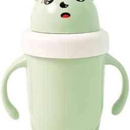 YB STORE Sipper Baby Cup Training Cup with Handles Spill Proof & Leak Proof (300 ML Approx) Multicolor-8