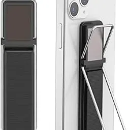 Phone Holder for Hand, CISID Phone Grip Strap Phone Loop Finger Holder Cell Phone Accessories Grip for Back of Phone (Black)-3