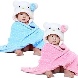 Swissberry Baby Bath Towel Newborn Combo Pack of Hooded Towel Wrapper Quick Water Absorb for Baby Boys and Girls Pack of 2, 0-2 Years-image-92