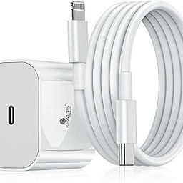 Kratos 20W iPhone Charger Adapter&Original Cable Compatible with iPhone 14/14Plus/14Pro/14Promax 13/13Pro/13Promax 12/12Pro/12/11/X/Xr Series (White)-21