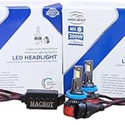 MACBOT Combo Headlight Bulb for Ertiga Honda City Toyota Crysta with 2 Year Replacement Warranty( 1 Pair Each of HB3/9005 and H8 300 +300 Watt 12 Volt)-6