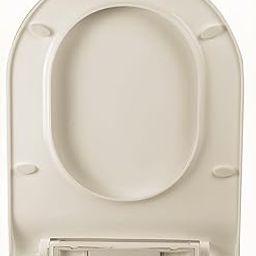 ELEGANT CASA 368 Sleek Toilet Seat Cover D Shape Commode Cover Easy Installation Stable Hinges Prevent Shifting Soft-Closing Colour Off White(Ivory) Sleek Size 46x35 Hinge Hole Distance 13-18 Cm-image-13