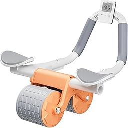 Automatic Rebound Abdominal Wheel, Ab Roller with Elbow Support for Core Workout, Plank Ab Roller for Core Trainer with Timer/Phone Holder, Ab Roller for Abs Workout in Office, Home, Outdoor-image-92