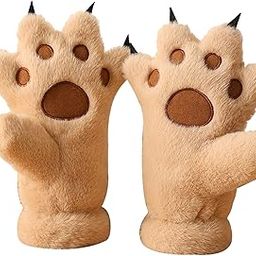 ™ Women Winter Gloves Cute Halloween Party Costume Accessories Paw Gloves Khaki | Gloves & Mittens | Womens Accessories-image-39