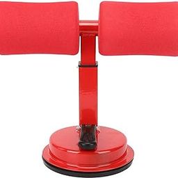 Sit Up Exercise Bar, Crunches Assistant Sit-up Bar Aid Waist Fat Reduction Exercise Equipment for Home Office Travel (Red)-image-46
