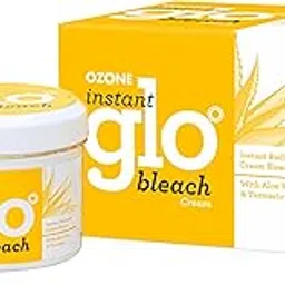 Ozone Instant Glo Bleach Cream | Aloe Vera & Turmeric Infused | Quick & Effective Brightening for Men & Women | 250g-image-74