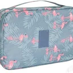 ravel Portable Cosmetic Makeup Case Organizer Travelling Storage Pouch Bag for Women Inner Ware Make Up Brush Toiletry Kit Holder Beauty Fashion Waterproof Organiser with Handle Pack of 01-image-30