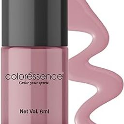 Coloressence Cute Coats Long Lasting Nail Paint | Chip Resistant | Quick Dry | One Swipe Application | Toxin Free|Nude Lilac-6Ml, Glossy, glossy finish-2