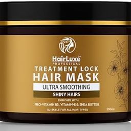 HairLuxe Professional Treatment Lock Hair Mask, Ultra Smoothing, 250ml, For All Hair Types-image-85