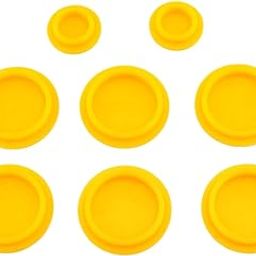JAZZY PEARLS Grease Cover Dust Cap Multifunction Tractor Grease Caps for 1026R H120 1025R 8Pcs Yellow-image-94