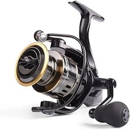 Professional Spinning Fishing Reel, KX Series, Metal Ring, Black and Gold-image-86