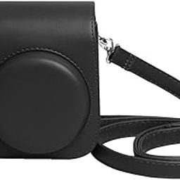 Newlly PU Leather Camera Case with Strap for Fujifilm Instax Mini 9/8/8+ (Black)-image-83