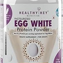 HealthyHey Nutrition 100% Egg White Protein - Instant Mix - 80% Protein - Non GMO & Lactose Free - 1Kg (Chocolate), 30 Servings-image-57