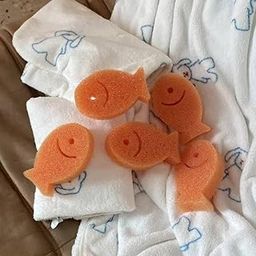 SHIPLORD® Non-Scratch Dish Cleaning Sponge Pad ‚¨ Cute Fish Design Soft & Durable for Gentle Cleaning of Dishes Pots & Pans-image-53