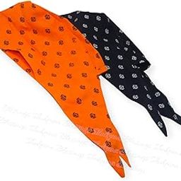 Shukrana Blessings Sikh patka Khanda Printed Cotton Adjustable Patka Bandana Durag Skull Cap for Men & Women Orange, & Blue(2 pc cpmbo patka)-image-49