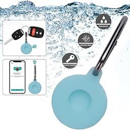 CALANDIS Silicone Case Protective Cover for Airtags Finder Tracker Luminous Blue-picture-3