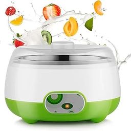 SMARAN Yogurt Maker Machine, Stainless Steel Inner Container Electric Yogurt Maker Stainless Steel (900ml)-image-92