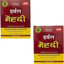 VEDICVEDA Khadi Herbal Henna Powder for Hair Brown Colour, 2 Pack, 100% Natural Dye, Long Lasting Dark Brown Tint, Chemical-Free, Promotes Strength & Growth | Khadi Vedicveda-14