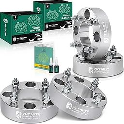 YHTAUTO 4X110mm Wheel Spacers 1.5 Inch Fits Honda, Suzuki, Can-Am, Bombardier, Kawasaki, Yamaha, Grizzly, King Quad, Foreman Tire Spacers w/ M10x1.25 Studs, 74mm Hub Bore 4 Lug 4PCS Silver Adapters-picture-2
