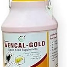 Gwenn Wencal Gold Livestock Milk Booster Calcium Feed Supplement I Increases Milk Yield and Fat Content I for Cows, Buffalo, Sheep, Goats, Camels, Horses, Pigs, Goats & Poultry Birds (Can 5 LTR)-image-15