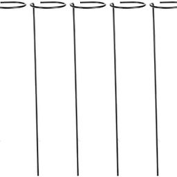 ANASAY Garden Plant Support Stakes with Hooks, 5-Pack, Black Metal,-image-97