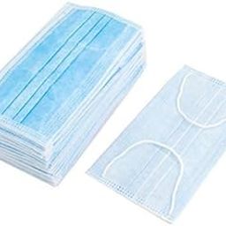 Disposable 3ply Mask for protection against dust infection 100pcs Blue colour with soft earloop (200)-52