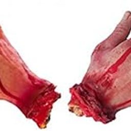 Sage Square Combo of Fake Cosmetic Bloody Arm Hand for Prank Halloween Party Props Cosplay Decorations (Set of 2 Short Hand)-9