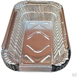 UJEAVETTE 20Pieces BBQ Aluminum Foil Grease Drip Pans-image-52
