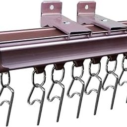 GREEN DECOR Aluminum Deluxe Silent Channel Curtain Track for Window/Door/Office Wall Fit, Complete Accessories Set With Runners,Hooks,EndCaps,Wall Brackets,Screws&WallPlugs (Rose Gold Color,4.5 Feet)-image-21
