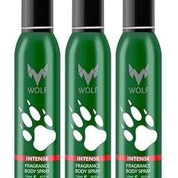 Wolf Intense Pack of 3 - No Gas Perfumed Bodyspray for Men- 120 ml*3-picture-27