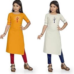 Baby Girl's Pure Cotton Hotfix Diamond Butta with Regular Sleeves-image-24
