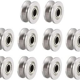 uxcell V624ZZ Deep Groove Guide Pulley Rail Ball Bearings 4mmx13mmx6mm Double Metal Shielded Carbon Steel Bearings 10pcs-picture-25