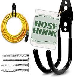 Kemendra® Garden Hose Holder Wall Mount Heavy Duty Water Hose Holders for Outside Metal Hose Hanger Sturdy Hose Reel Hose Hooks for Garden Hose (Small Hook, 1)-image-78