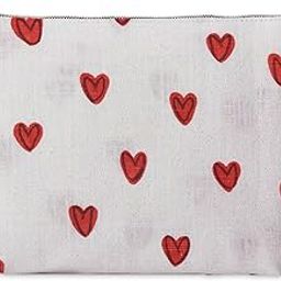 Product Image Cosmetic Bags for Women - Cosmetic Bag Aesthetic Women Handbags Purses Smile Dots Makeup Organizer Storage Makeup Bag Girls Case Bags 25 x 5 x 18 cm Small (1, Heart, Small)-image-83