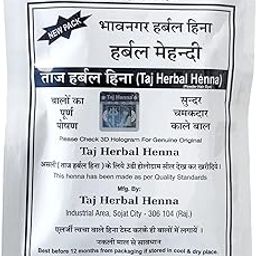 Taj Henna Bhavanagar Hair Henna Powder, Natural Black Hina 40 Gm (Pack of 4)-image-15