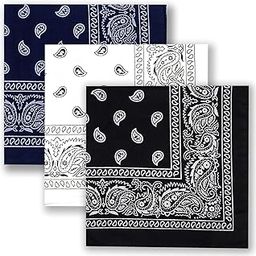 Paisley Print Cowboy Bandana Handkerchiefs Headband Scarf for Men & Women-picture-7
