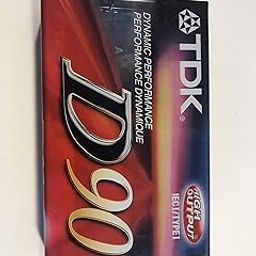 TDK Standard Size Audio Cassette CASSETTE D90 AUDIO A00808-20 Pack of100-image-60