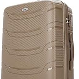 Curve Medium Size Hard Spinner Luggage (66 Cm)|Polypropylene Spinner Luggage Trolley with 8 Wheels| Brown|Unisex, Beige-image-10
