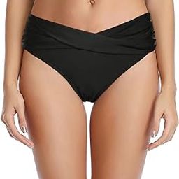 Women Twist Bikini Bottom Cheeky High Cut Bathing Suit Bottoms Ruched Swimsuit Bottom-image-34