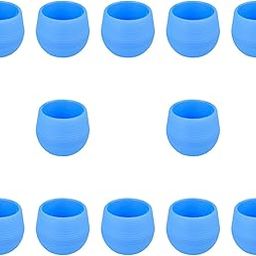 SAZ DEKOR® 12 Pieces Small Flower Pots Simple Containers for Yard Balcony Indoor Plants Blue-image-55