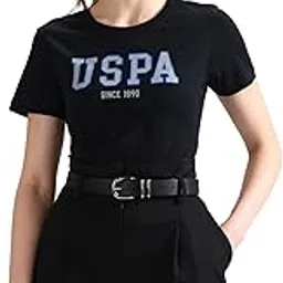 u.s. polo assn. Women's Cotton Letter Print Regular Fit T-Shirt-picture-33