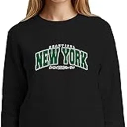 buy that trendz Sweatshirts for Women Beautiful New York Printed Cotton Blend Long Sleeve Round Neck Regular Fit Casual Gen Z Winter Sweatshirt-picture-9