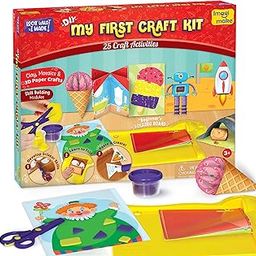 Imagimake My First Craft Kit | Art & Craft Scissor Activity Book | DIY Origami Craft Kit for 3-5 Year Old | Gift for 3+ Year Girls & Boys | Activities for 5+ Year Old Kids, Paper, Multicolor-13