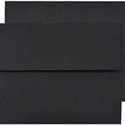 AccuPrints Black Envelopes Pack of 50 | Size - 5 inch by 7 inch | Unique Design Texture Hand Made envelopes for Wedding/Party/Office use-image-2
