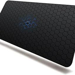 SPIN CART Gaming Mouse pad, Long XXL Extended Desk Table Mat Mousepad for Laptop PC Computer (Black Blue)-32